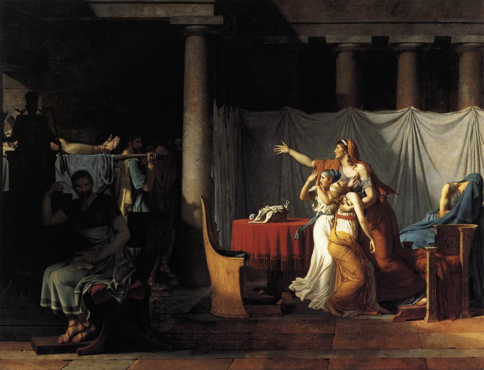 I Littori restituiscono a Bruto i corpi dei suoi figli - Musée du Louvre, Paris